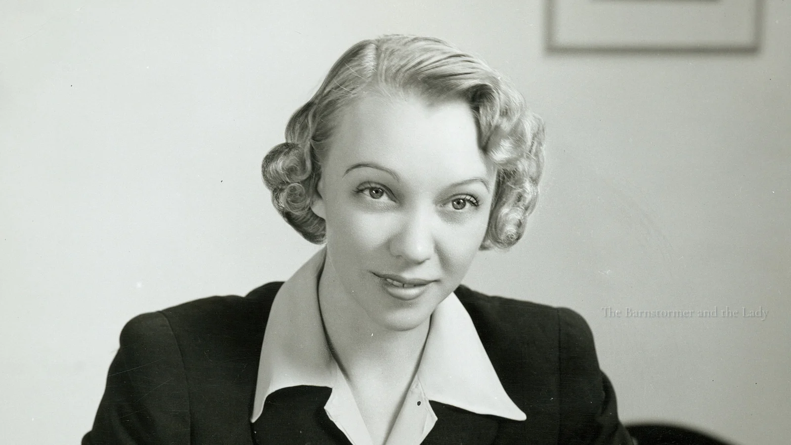 Olive Ann Beech at her desk